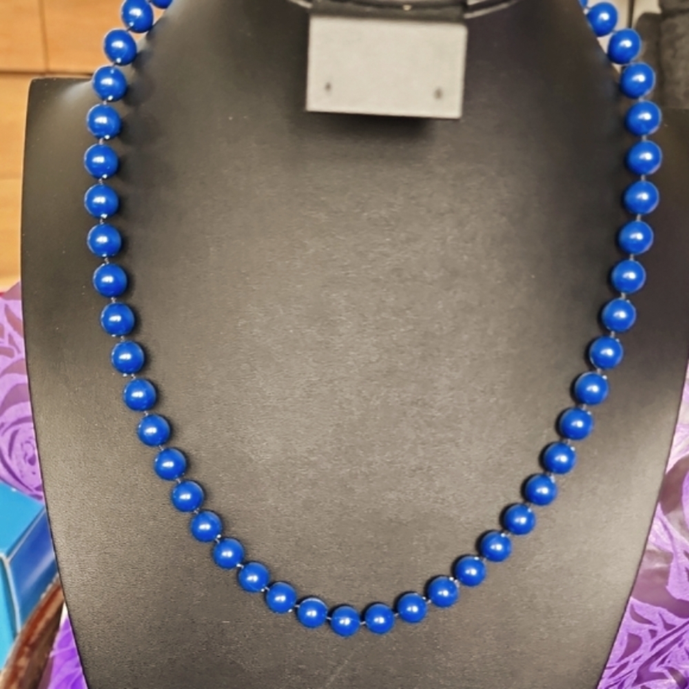 70s Beaded Necklace Plastic Beads